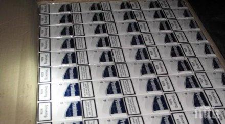 гранична полиция откри 300 000 къса контрабандни цигари скрити пода автомобил