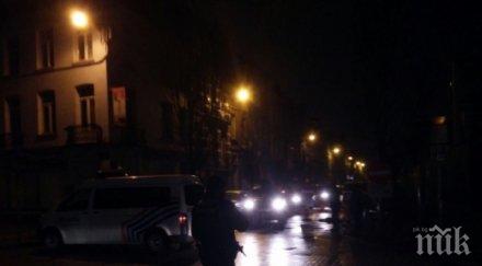 акция полиция обгради квартал брюксел претърсват къщи