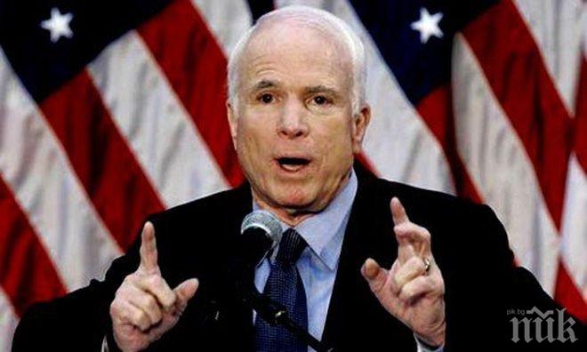 Ексцентричният сенатор Маккейн пред дъщерята на Немцов: Путин е убиец, бандит и продукт на КГБ