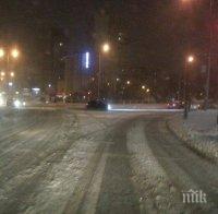 Ето какво е състоянието на пътищата в снежна София