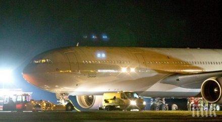 бомбена заплаха германски пътнически самолет кацна принудително кувейт