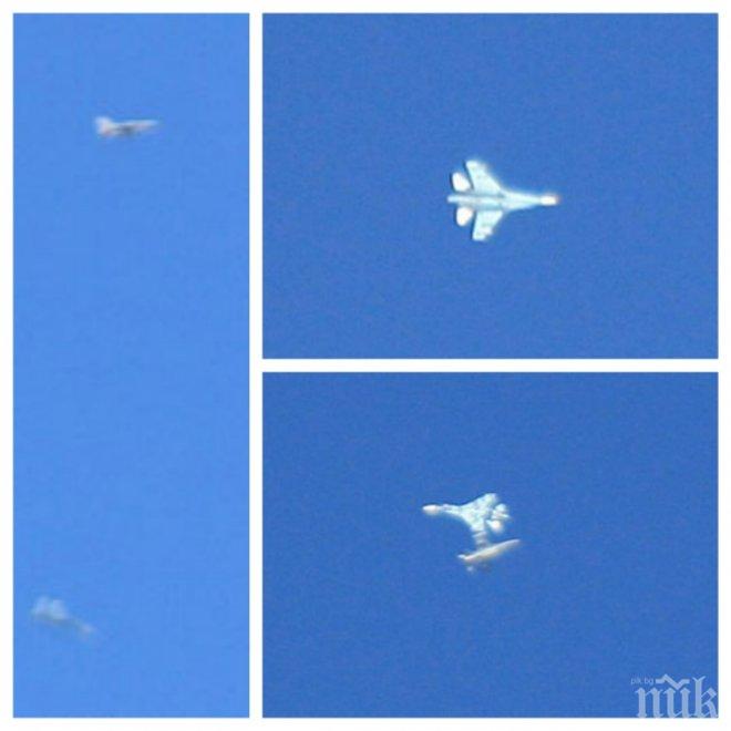 Кой кого? Въздушна битка между руски Су-27 и американски F-16 в свръхсекретна база в САЩ (СНИМКИ)