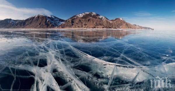 Най-старото и дълбоко езеро в света замръзна (ВИДЕО)