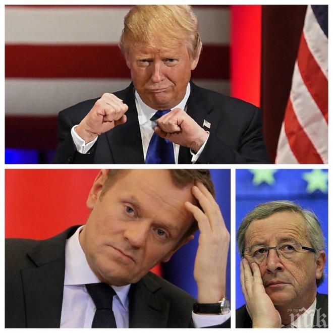 ИЗВЪНРЕДНО! Тръмп нокаутира Европейската комисия! Брюксел онемя след знаковото интервю на новия президент на САЩ