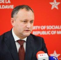 Игор Додон не изключи възможността за провеждането на референдум относно разпускането на парламента