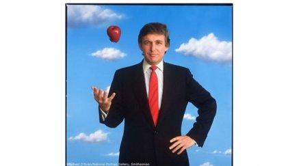 щатското посолство софия туитна уникален портрет тръмп ябълка