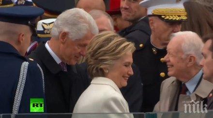 скандал капитолия буш подминаха клинтън джордж отказа поздрави хилъри живо