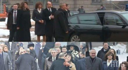 ексклузивно пик новият президент радев целуна цецка корнелия жена първата дама изпревари генерала дондуков снимки