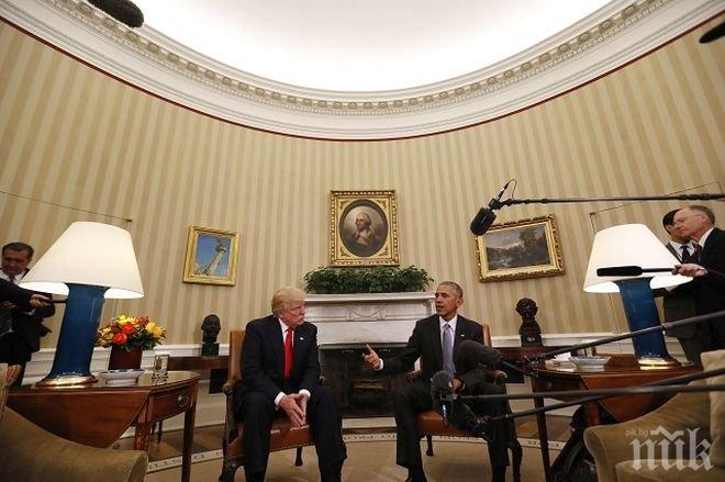 Тръмп изхвърли килима на Обама (СНИМКА ПРЕДИ И СЕГА)