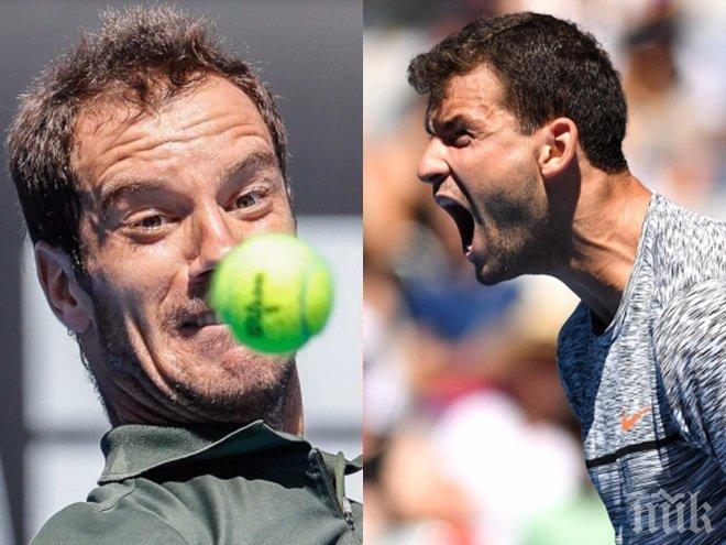 2:0 сета! Григор предвкусва голяма победа!