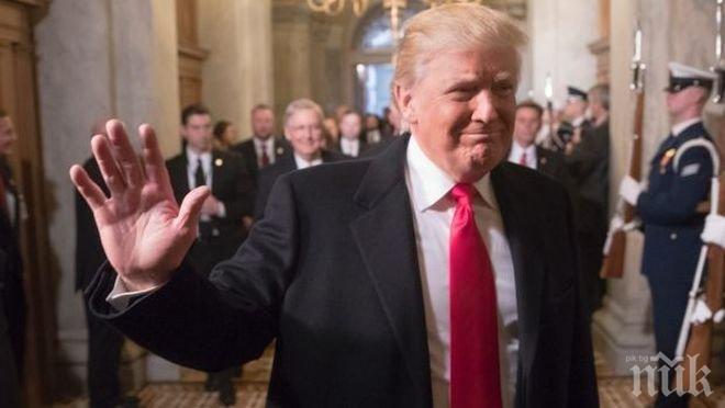 Тръмп раздаде първите заповеди! Новият президент работи сред нови златни завеси и брокатени кушетки за Белия дом