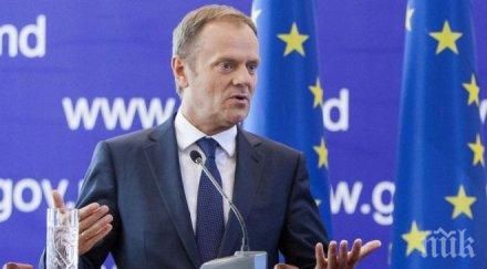 биха шута качински полша подкрепи туск председател европейския съвет