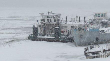 адски трафик фериботите дунав работят двата моста поемат цялото движение