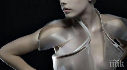 уникално създадоха рокля става прозрачна жената възбуди