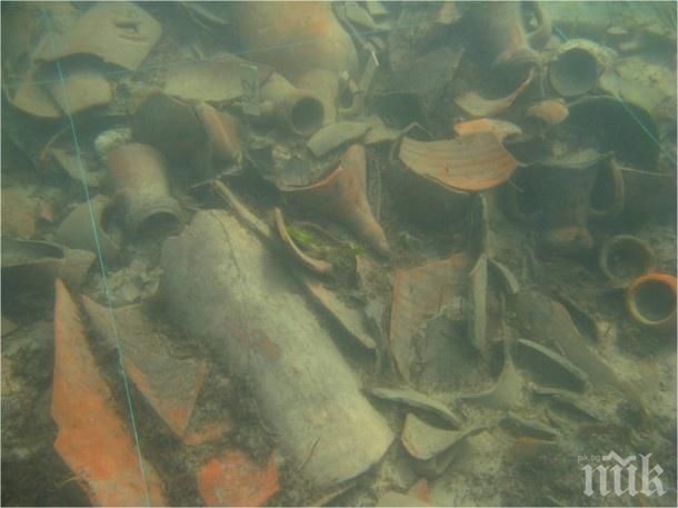 НАХОДКА! Археолози откриха потънал римски кораб на 1800 години