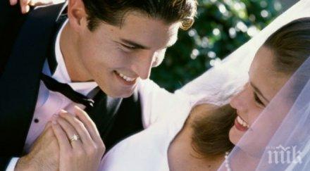 повярвате булката стои вляво младоженеца