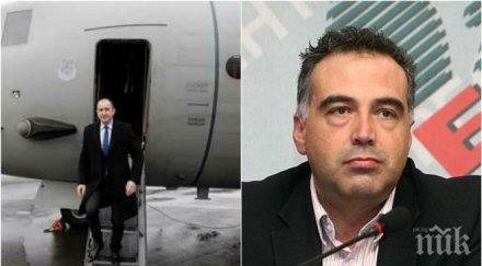 червени искри антон кутев остри критики радев искам президент пести самолети