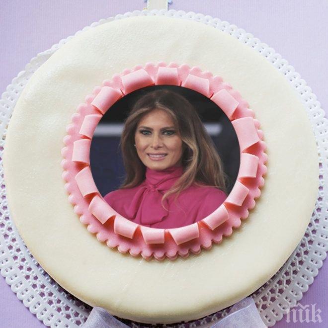 УНИКУМ! Родният град на Мелания пусна торта в нейна чест, готвят президентски бургер за Тръмп