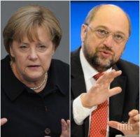 Идва ли краят на Меркел? Води пред Шулц само с 4%