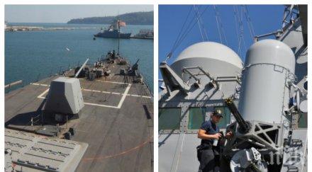 маневри американски миноносец управляеми ракетни системи навлезе черно море