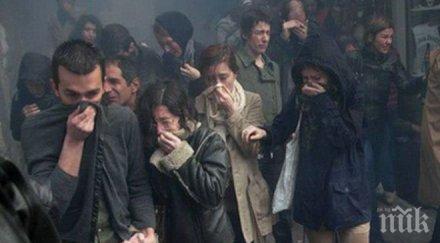 шок неизвестен изпръска сълзотворен газ очите граждани време карнавал германия