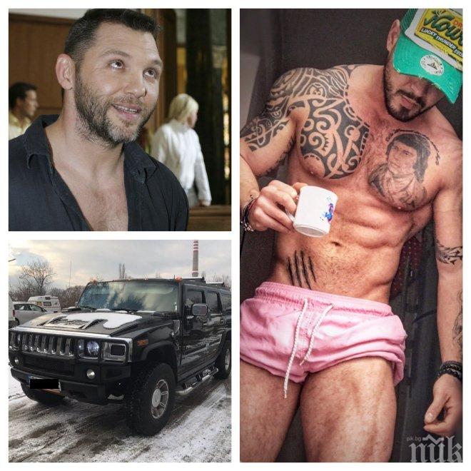 ЕДИНСТВЕНО В ПИК! Тв звезда подкара Хамъра на Златко Баретата - полицията на крак заради новия гангстер (СНИМКИ)