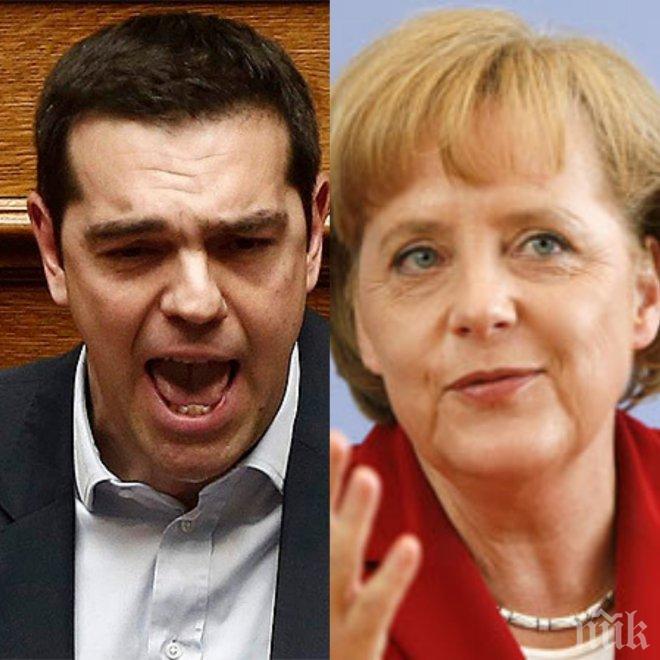 Алексис Ципрас и Ангела Меркел ще проведат телефонен разговор
