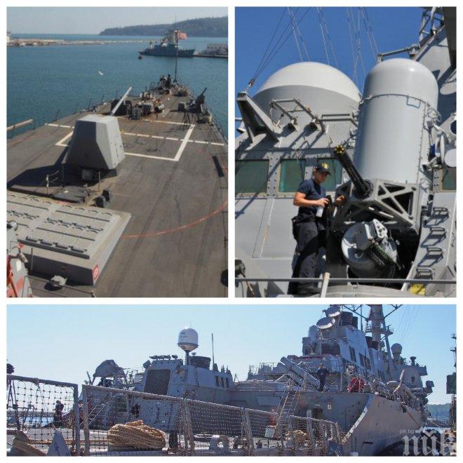 Маневри! Американски миноносец с управляеми ракетни системи навлезе в Черно море