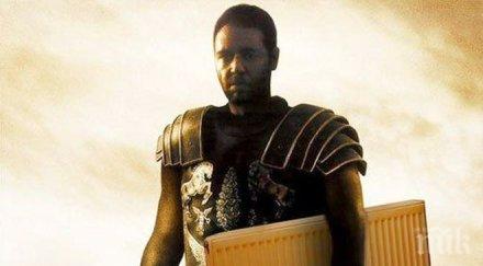 тотален хит общото мега скандала парното ръсел кроул гладиатор повярвате очите вижте