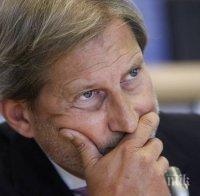 Йоханес Хан започна рейда си сред политическите партии в Македония