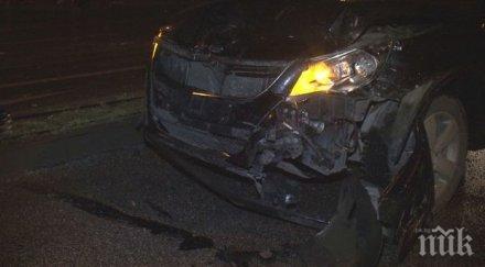 жесток сблъсък пътя софия варна джип размаза лек автомобил загина човек