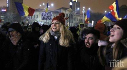 студът спря хиляди румънци излязоха протест градуса видео
