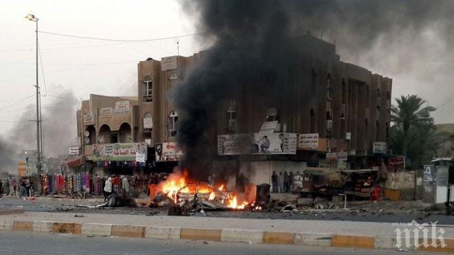 Багдад попадна под масиран обстрел