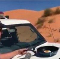 ЗВЕРСКА ЖЕГА В АВСТРАЛИЯ! Полицай изпържи яйце на капака на кола (ВИДЕО)