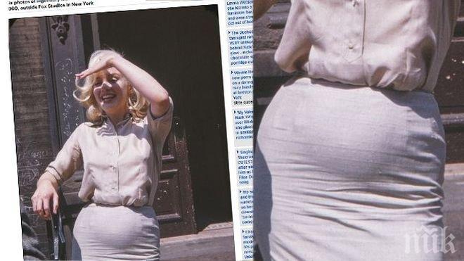 Вижте уникални снимки на бременната Мерилин Монро