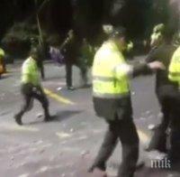ЕКШЪН В КОЛУМБИЯ! Полицай бе убит, 31 бяха ранени по време на корида (видео)
