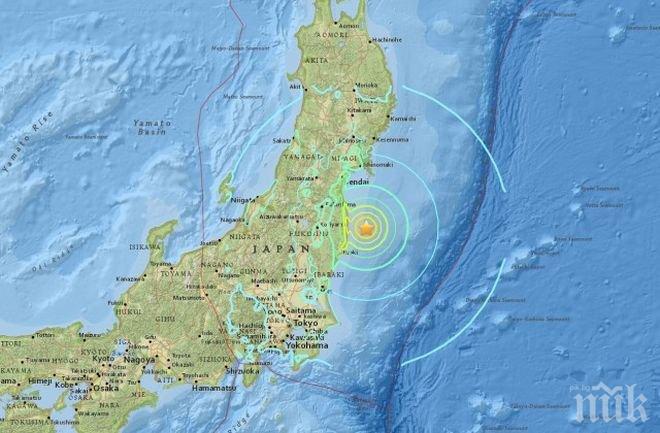 Силен трус разлюля Токио!