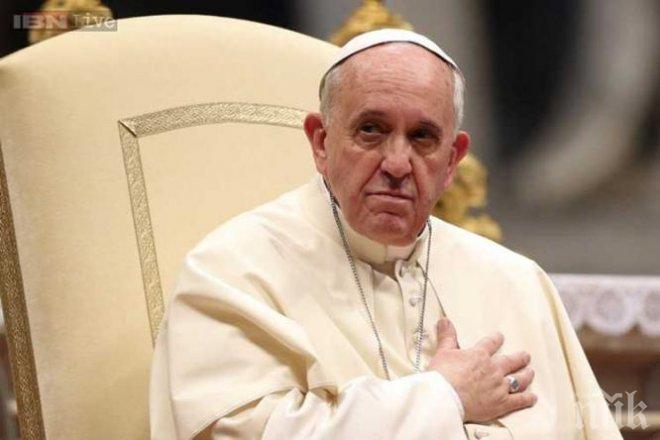 Папата подкрепи протестите срещу Тръмп и осъди популизма