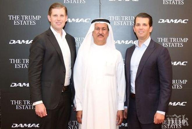 Синовете на Тръмп откриха ултра луксозно голф игрище в Дубай
