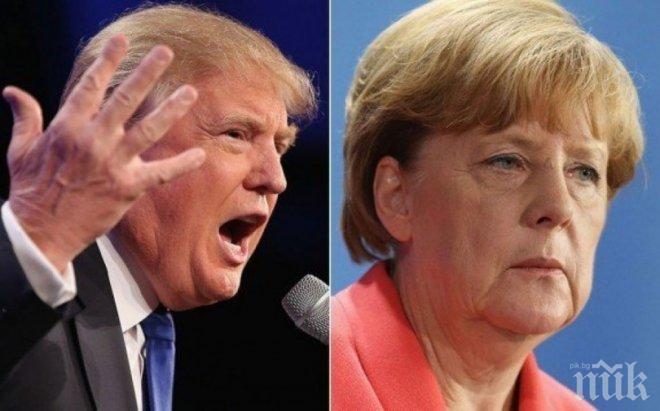 Ангела Меркел ухажва Тръмп: ЕС не може сам да се справи с тероризма, трябва ни сътрудничество със САЩ