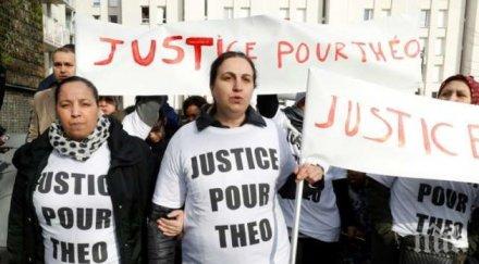 сблъсъци париж ученици хвърлят павета полицията