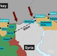 Турция ще приключи „Щитът на Ефрат” в Сирия след превземането на Манбидж