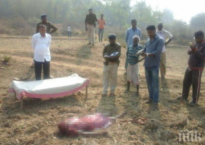 ЗВЕРСТВО! Ревнив съпруг обезглави жена си и носи главата й в торба 