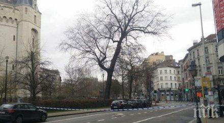 паника брюксел отцепиха район града заради три газови бутилки автомобил