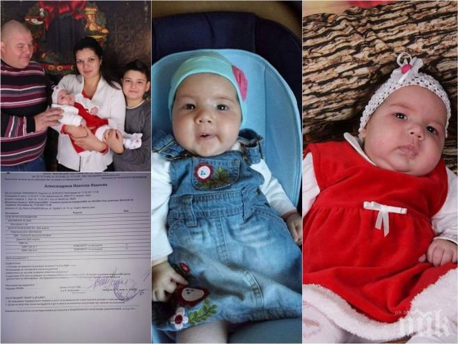 ЗОВ ЗА ПОМОЩ! Да спасим 5-месечната Александрина! Лекарите у нас ужасили родителите: Тя е само на пет месеца, едва ли сте се привързали към нея