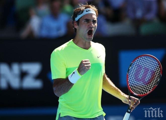Роджър Федерер се завърна на корта с убедителна победа