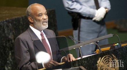 хаити казва последно сбогом президента рене превал