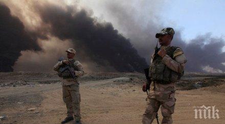 силите ирак атакуват центъра чосул