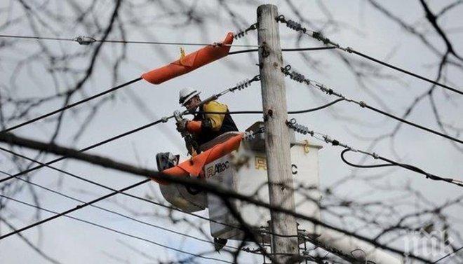 ГРЕДА! Сеч спря тока на над 2000 домакинства в Кюстендил