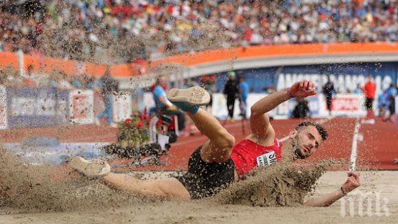 Албанец хвърли бомбата в сектора за скок дължина